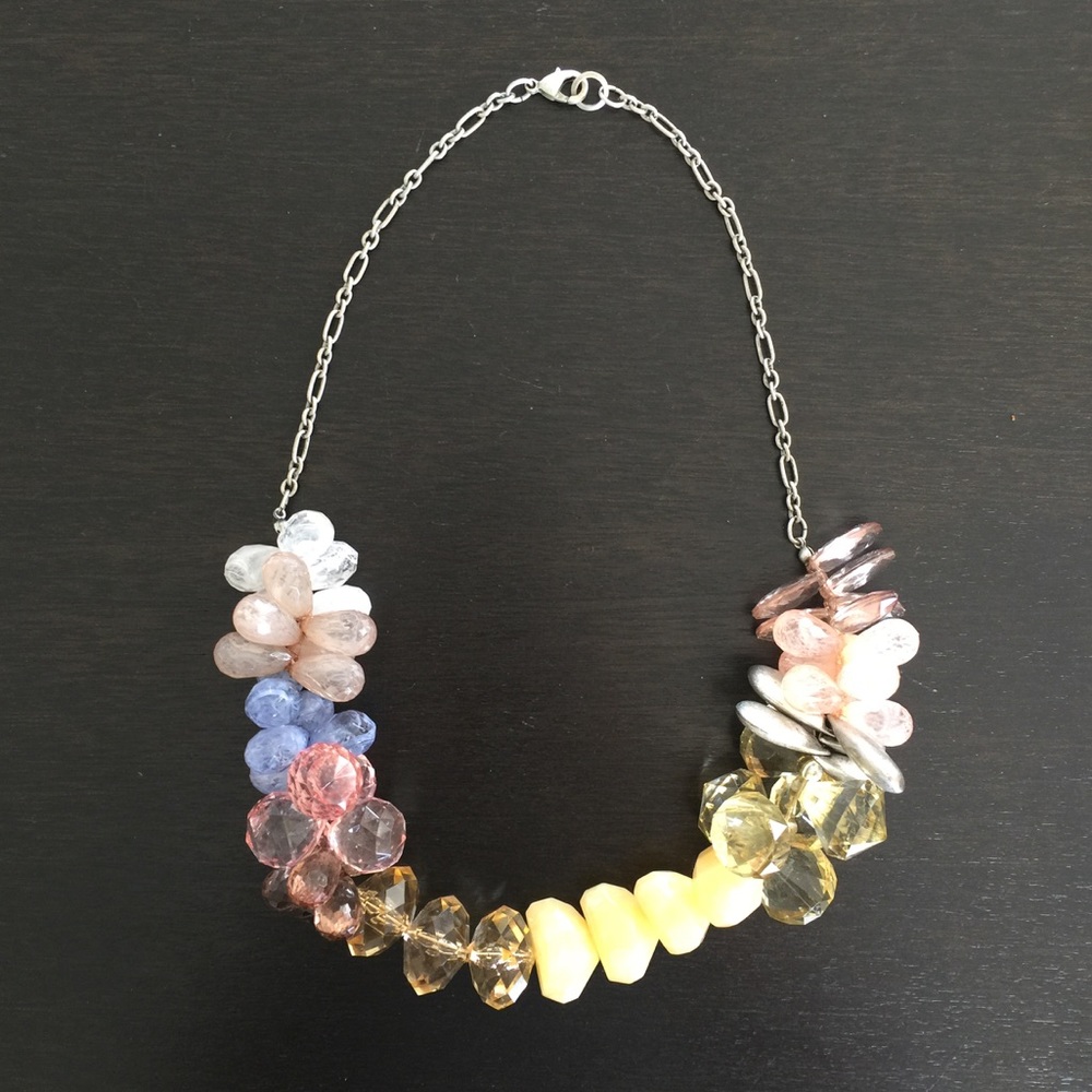 Anthropologie Chunky Rainbow Necklace